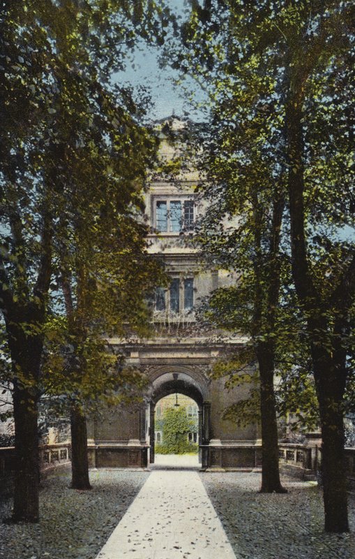 Gonville en Caius College, Poort van Deugd door English Photographer