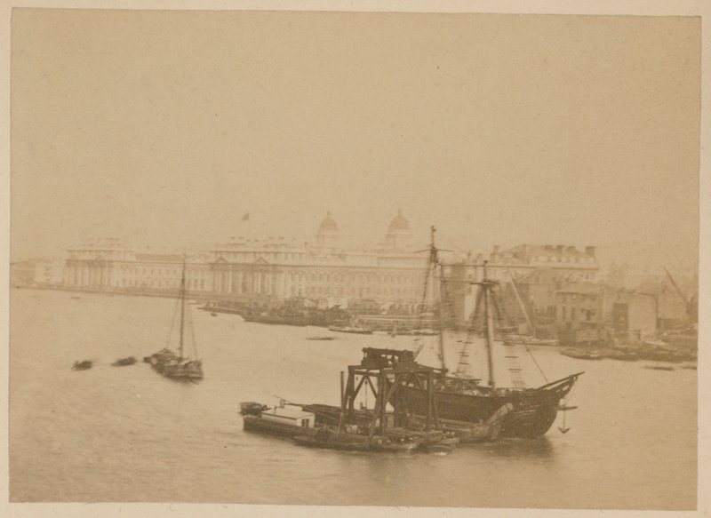 Greenwich Hospital, vanaf de rivier de Theems door English Photographer