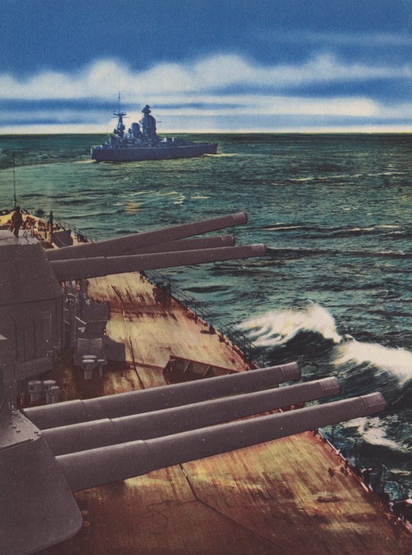 HMS Nelson en HMS Rodney door English Photographer