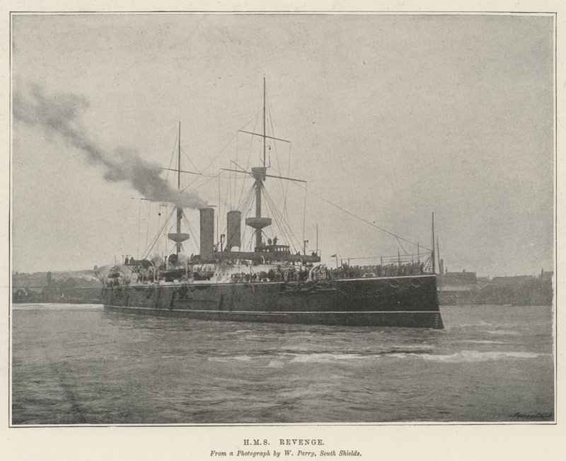 HMS Revenge door English Photographer