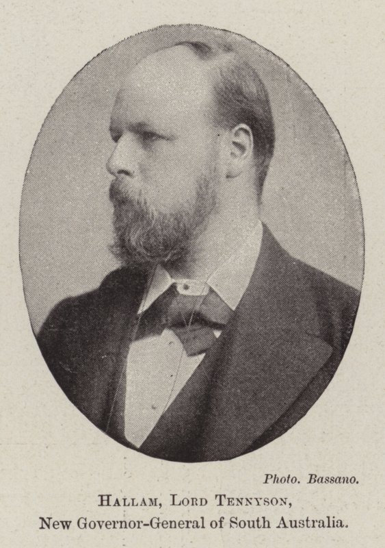 Hallam, Lord Tennyson, nieuwe gouverneur-generaal van Zuid-Australië door English Photographer