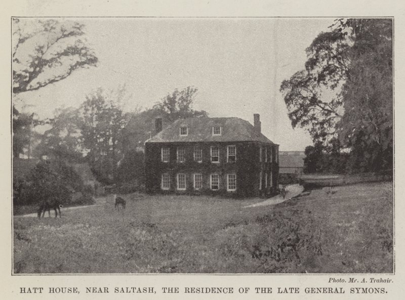 Hatt House, nabij Saltash, de Residentie van wijlen Generaal Symons door English Photographer