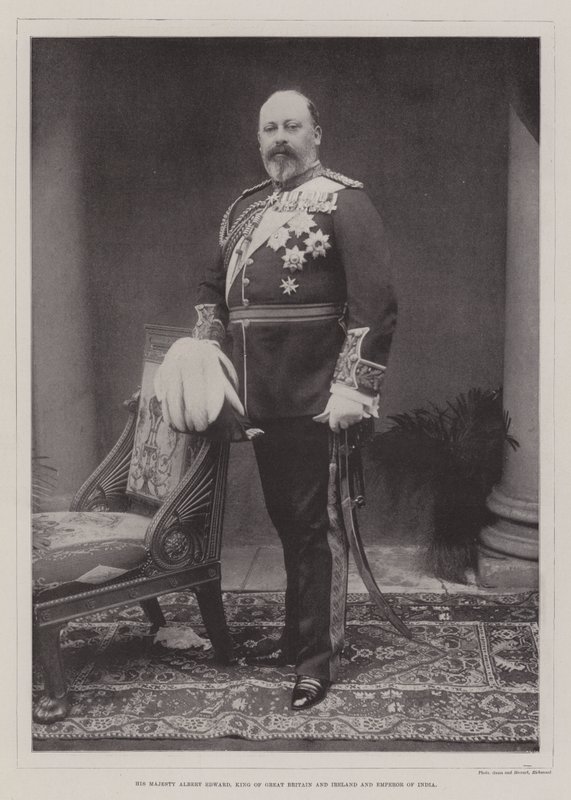 Zijne Majesteit Albert Edward, koning van Groot-Brittannië en Ierland en keizer van India door English Photographer