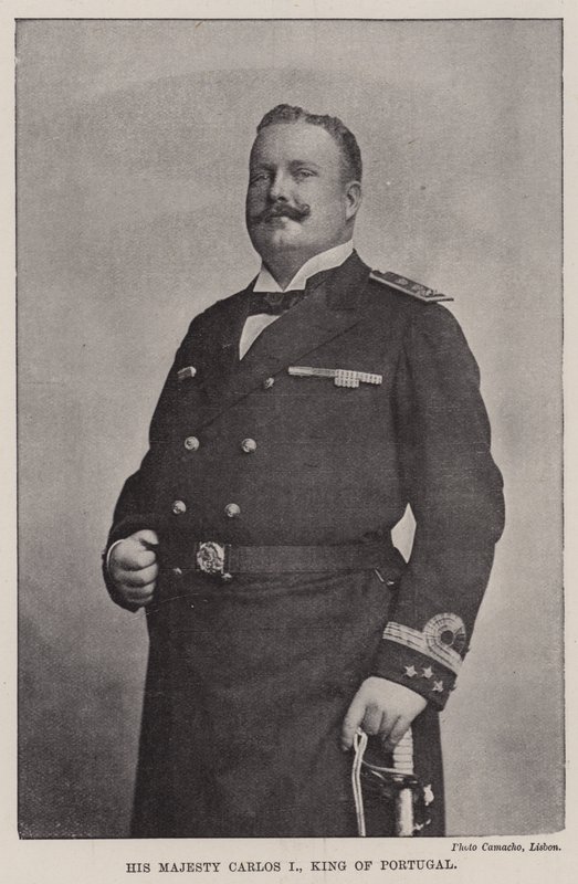 Zijne Majesteit Carlos I, Koning van Portugal door English Photographer