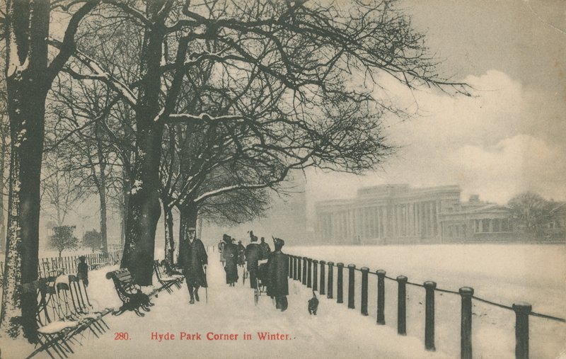 Hyde Park Corner in de Winter, Londen door English Photographer