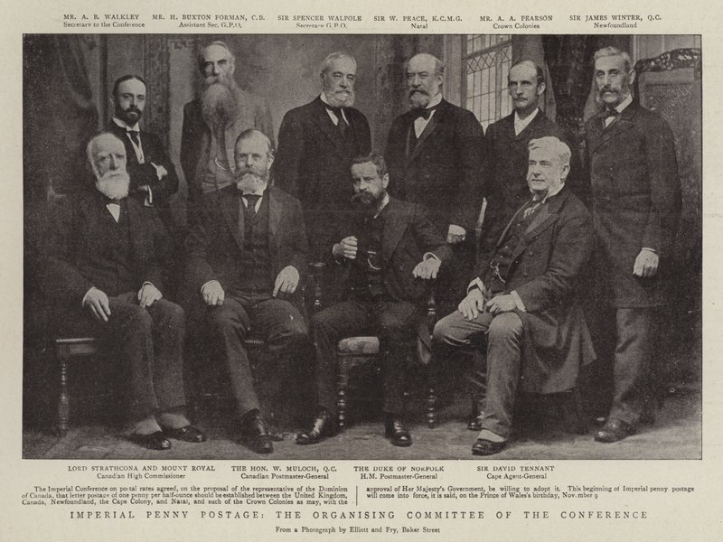 Imperial Penny Postage, het organiserend comité van de conferentie door English Photographer