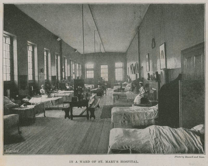 In een zaal van St Mary