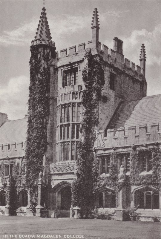 In de Binnenplaats Magdalen College door English Photographer