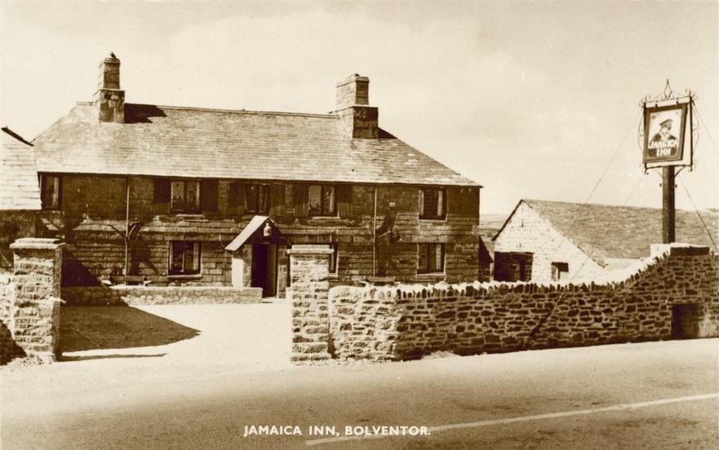 Jamaica Inn, Bolventor, Cornwall, beroemd vanwege de associatie met Cornish smokkelen en gevierd in het gelijknamige boek van Daphne Du Maurier door English Photographer