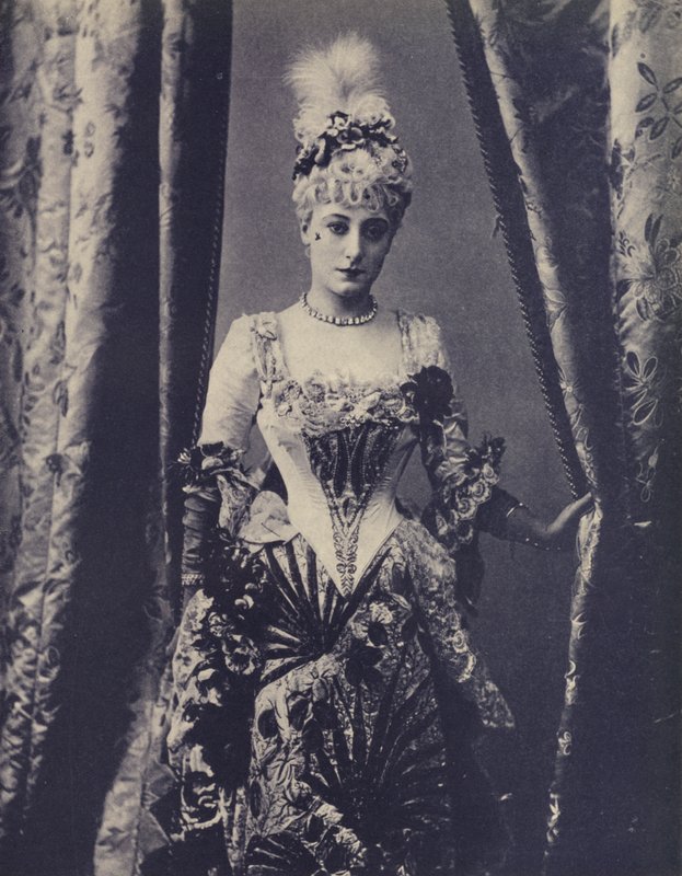 Kate Vaughan, Engelse actrice van het Gaiety Theatre (zw/w foto) door English Photographer