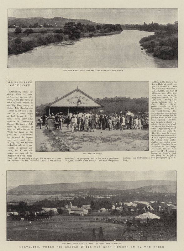Ladysmith, waar Sir George White is ingesloten door de Boeren door English Photographer