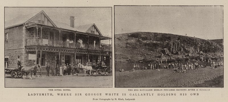 Ladysmith, waar Sir George White dapper standhoudt door English Photographer