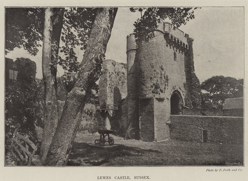 Lewes Kasteel, Sussex door English Photographer