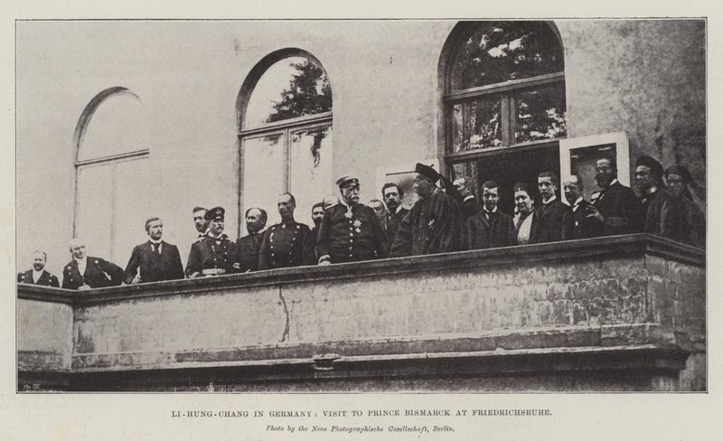 Li-Hung-Chang in Duitsland, bezoek aan prins Bismarck in Friedrichsruhe door English Photographer