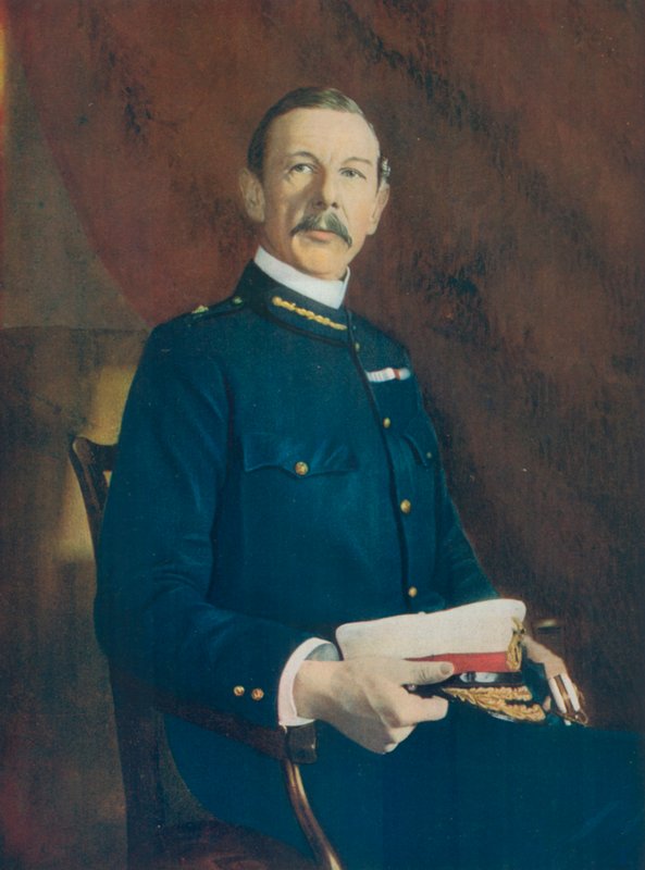 Luitenant-generaal Sir H. E. Colvile, bevelhebber van de 9e divisie van de Zuid-Afrikaanse veldmacht door English Photographer