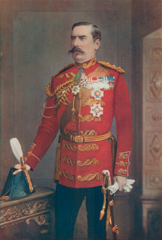 Luitenant-generaal Sir Baker Creed Russel, Commandant van het Zuidelijke District door English Photographer