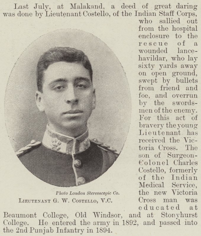 Luitenant G W Costello, VC door English Photographer