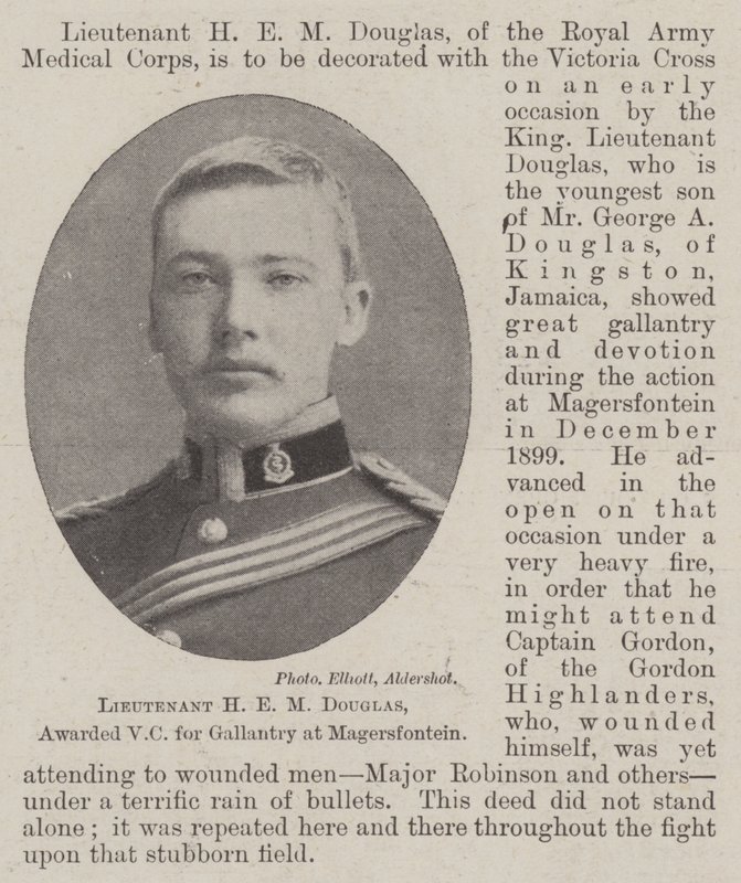 Luitenant H E M Douglas, bekroond met VC voor Moed bij Magersfontein door English Photographer
