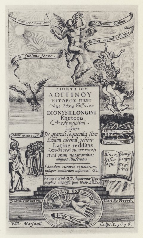 Longinus, G T voor G Webb, Oxford 1636 (zw/w foto) door English Photographer