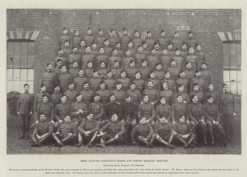 Het paard van Lord Alwyne Compton voor dienst in Zuid-Afrika door English Photographer