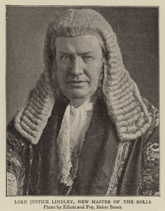 Lord Justice Lindley, nieuwe Master of the Rolls door English Photographer