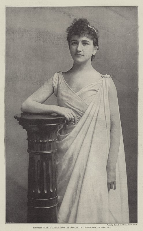 Madame Sigrid Arnoldson als Baucis in Philemon et Baucis door English Photographer