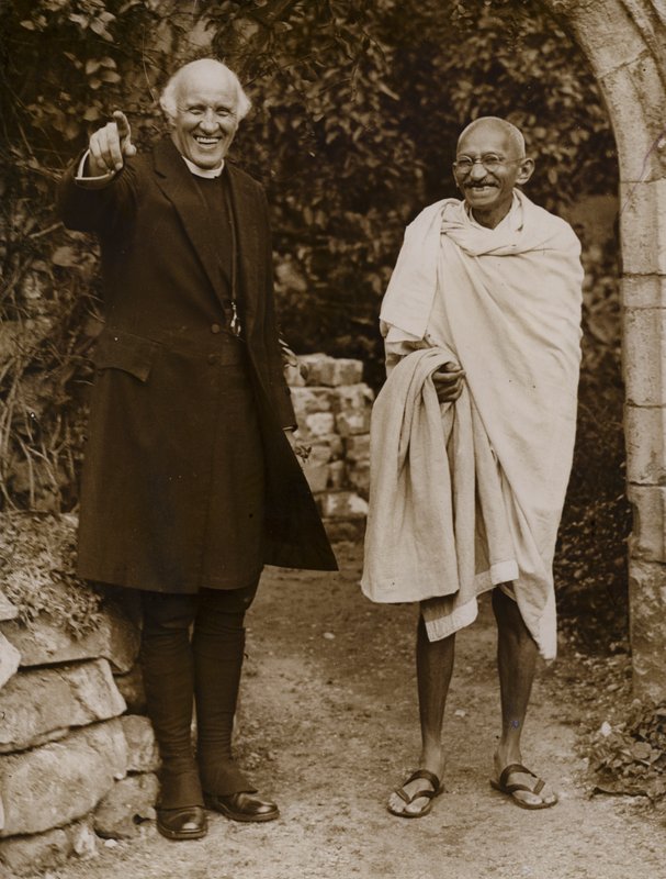 Mahatma Gandhi, Indiase leider van de onafhankelijkheidsbeweging van de Britse overheersing door English Photographer