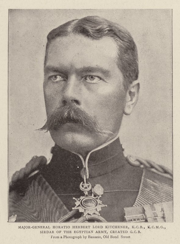 Luitenant-generaal Horatio Herbert Lord Kitchener, KCB, KCMG, Sirdar van het Egyptische leger, benoemd tot GCB door English Photographer