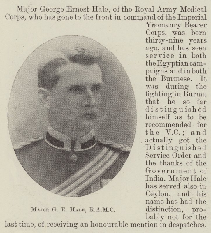 Majoor G E Hale, RAMC door English Photographer