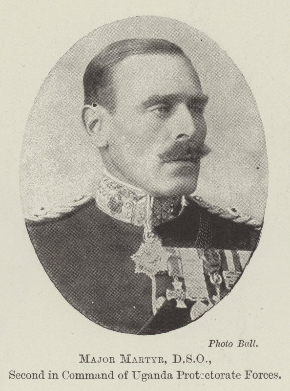 Majoor Martyr, DSO, tweede in bevel van de Uganda Protectorate Forces door English Photographer