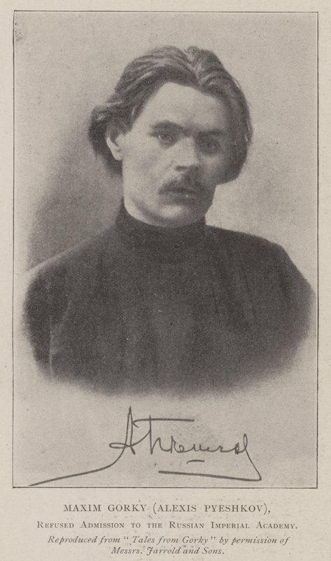 Maxim Gorky (Alexis Pyeshkov), geweigerd Toelating tot de Russische Keizerlijke Academie door English Photographer