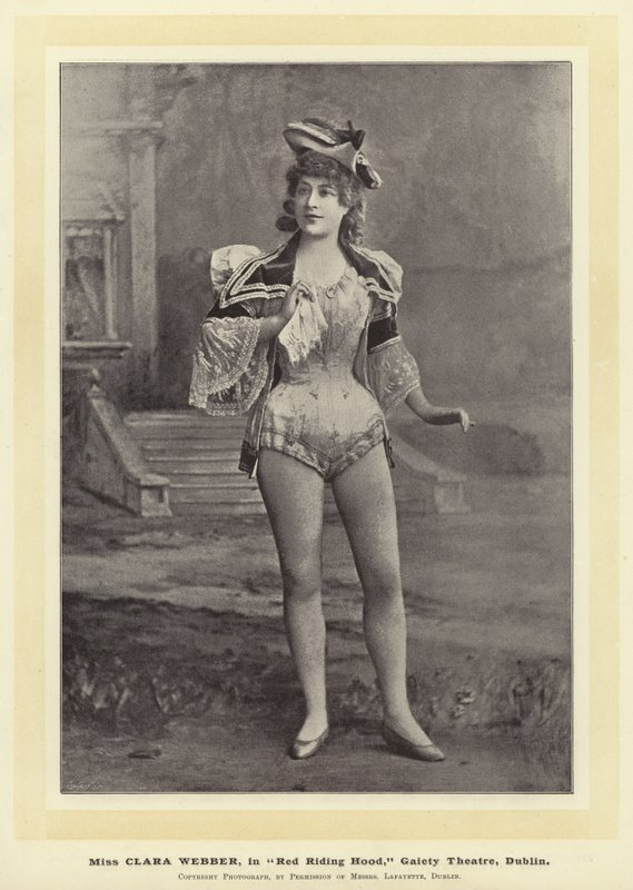 Miss Clara Webber in Red Riding Hood, Gaiety Theatre, Dublin door English Photographer
