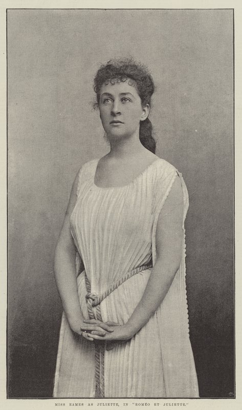 Miss Eames als Juliette, in Romeo et Juliette door English Photographer