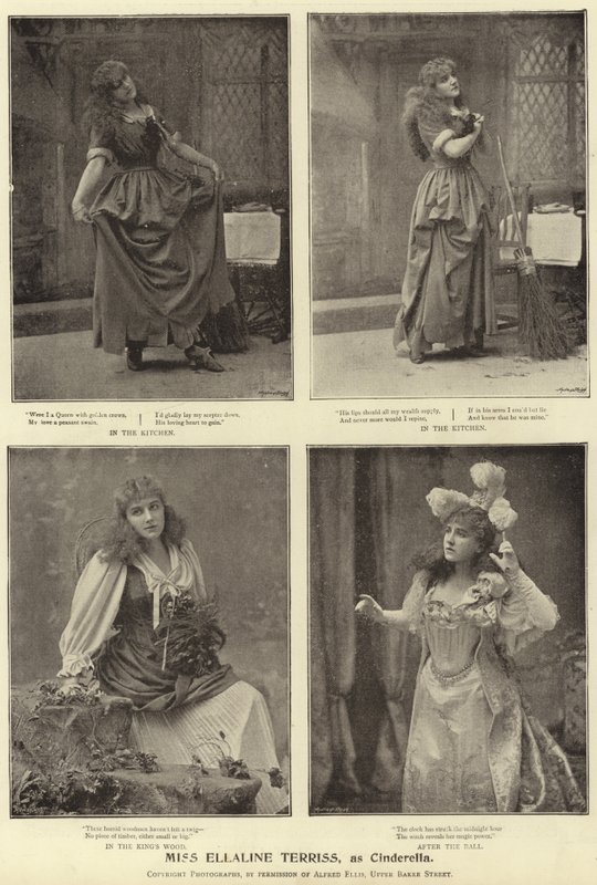 Mevrouw Ellaline Terriss, als Assepoester door English Photographer