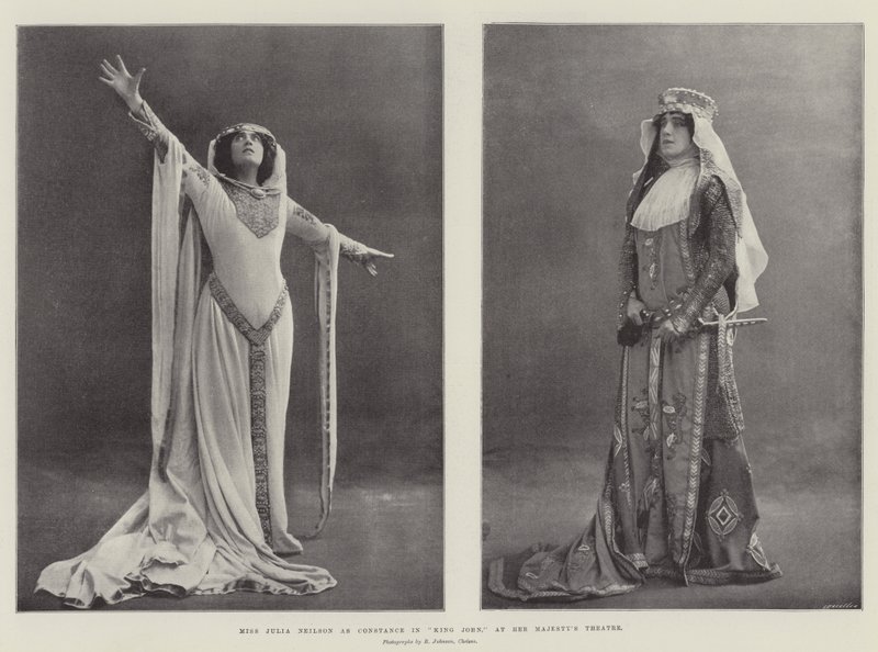 Miss Julia Neilson als Constance in King John, in Her Majesty