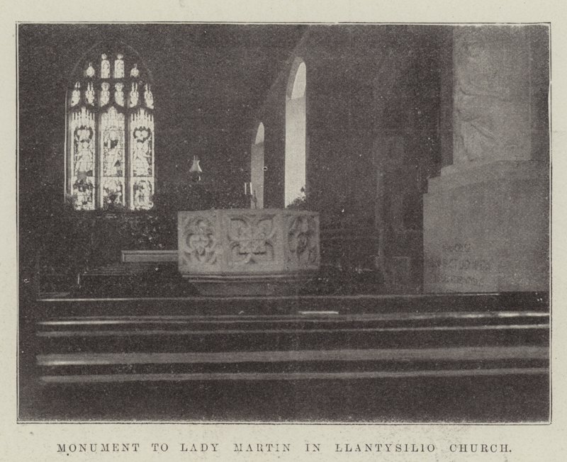 Monument voor Lady Martin in Llantysilio Kerk door English Photographer