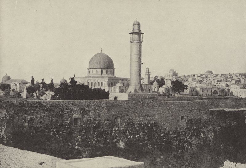 Omar-moskee en Joodse Wijk, waar Christus de geldwisselaars uit de tempel verdreef door English Photographer