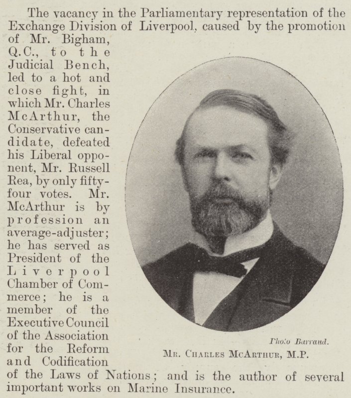 Meneer Charles McArthur, MP door English Photographer