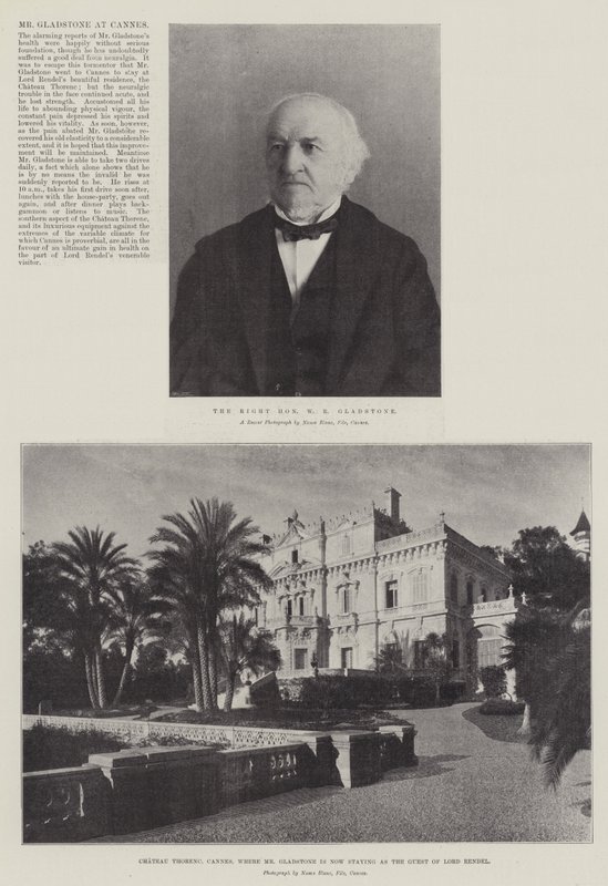 De heer Gladstone in Cannes door English Photographer
