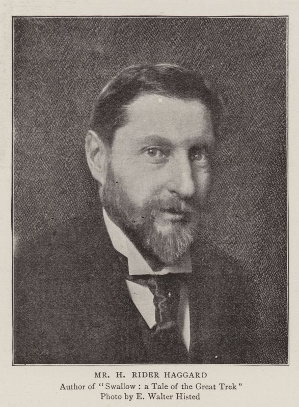 Mr. H. Rider Haggard, de Auteurs van onze Nieuwe Serie door English Photographer