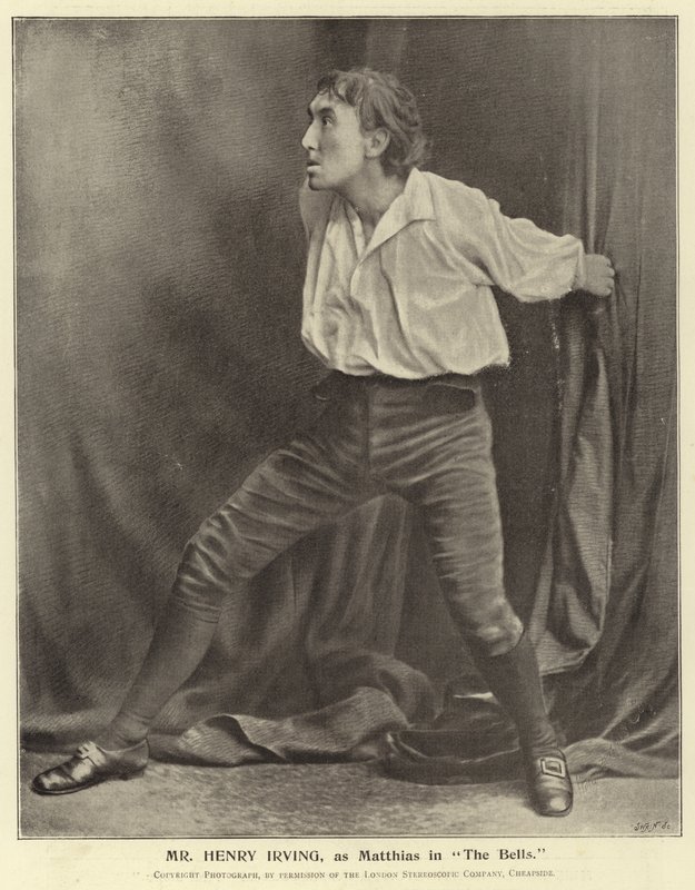 Meneer Henry Irving, als Matthias in The Bells door English Photographer