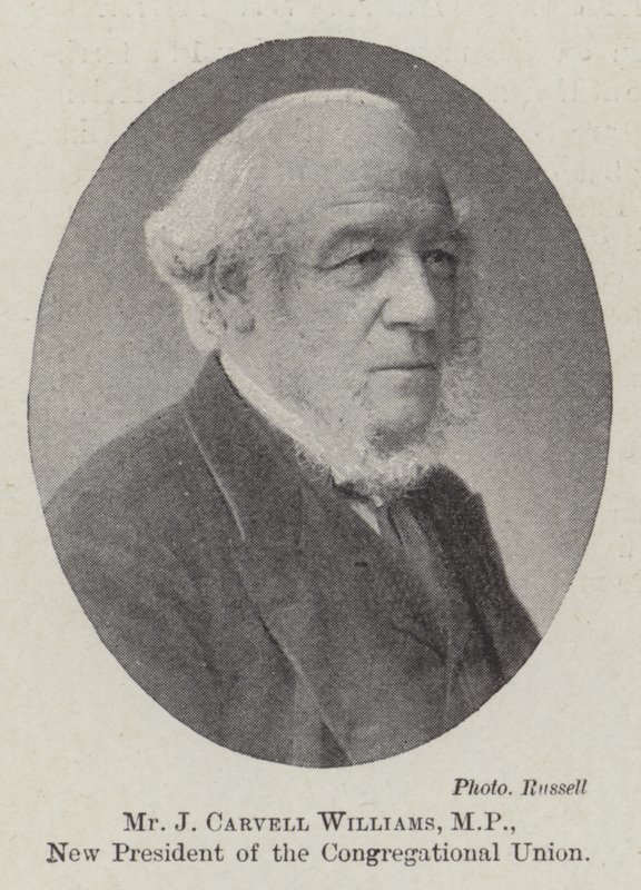 Mr J Carvell Williams, MP, nieuwe voorzitter van de Congregational Union door English Photographer