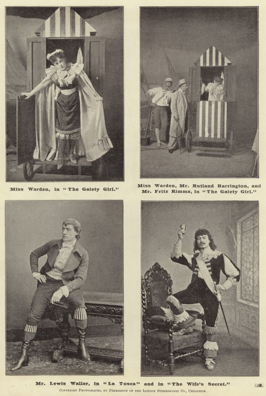 Mr Lewis Waller in La Tosca en in The Wife