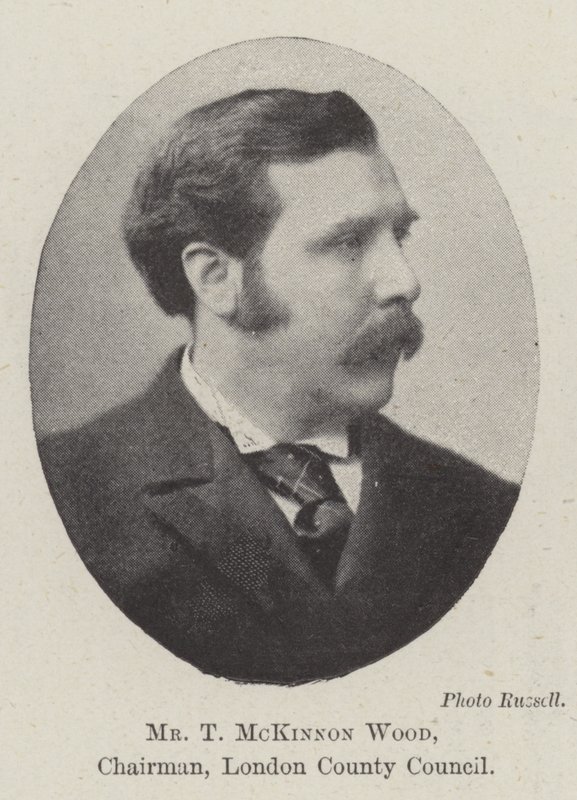 Mr T McKinnon Wood, voorzitter, London County Council door English Photographer