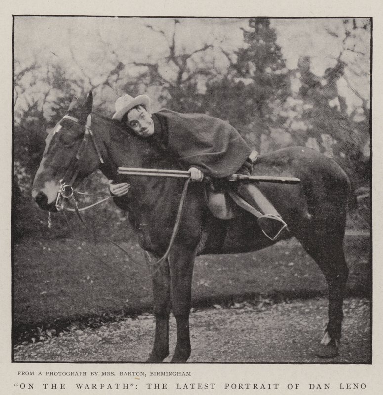Op het Oorlogspad, het Laatste Portret van Dan Leno door English Photographer