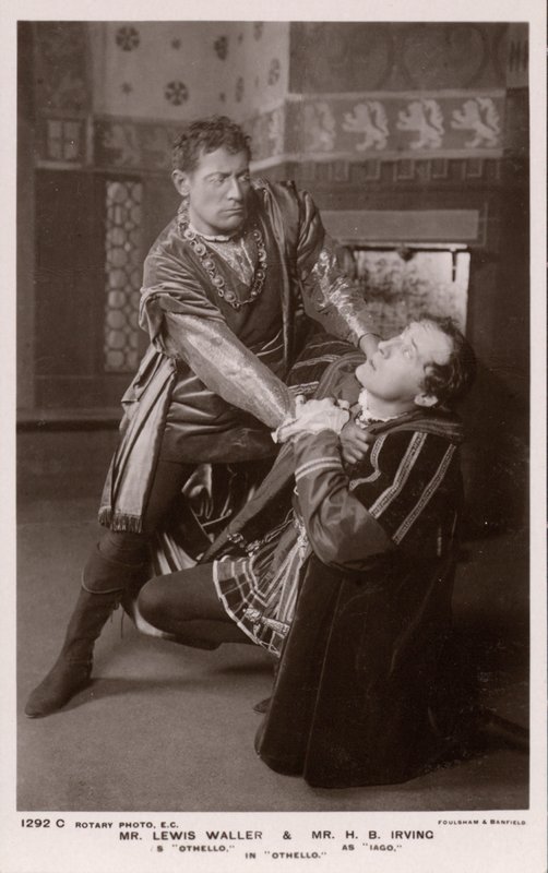 Othello die Iago wurgt, Lewis Waller en H B Irving door English Photographer
