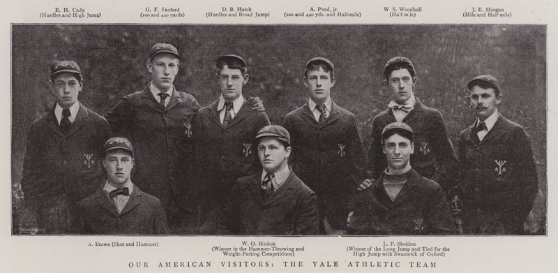 Onze Amerikaanse bezoekers, het Yale atletiekteam door English Photographer