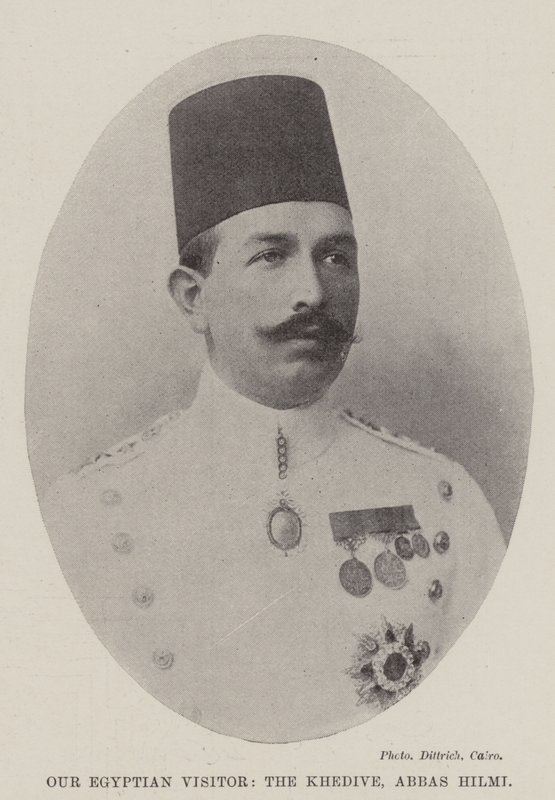 Onze Egyptische bezoeker, de Khedive, Abbas Hilmi door English Photographer