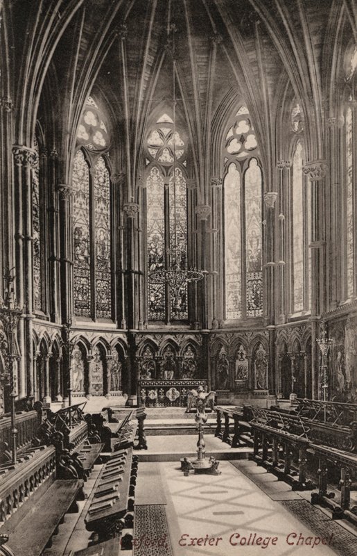 Oxford, Exeter College Chapel door English Photographer