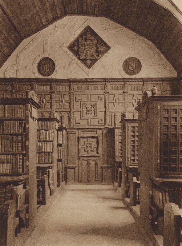 Oxford: Merton College, De Bibliotheek, noordkant door English Photographer